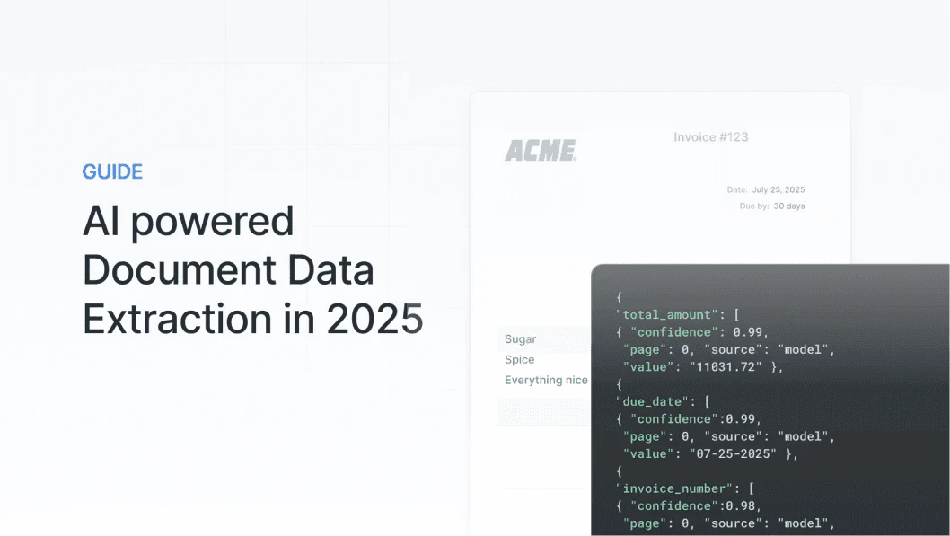 AI document data extraction workflow